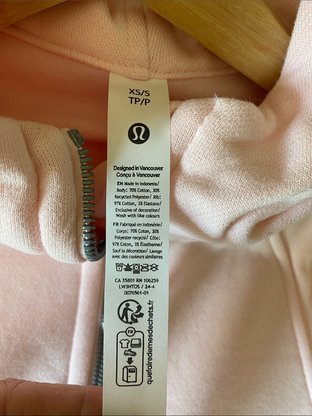lululemon Pink Hooded Half-Zip Pullover - Picture 8 of 8